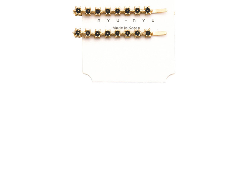 Fashion 6 Gold Color Leaf Flower With Diamond Clips Set,Hairpins