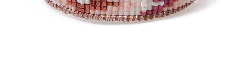 Fashion Pink Rice Beads Woven Bracelet,Beaded Bracelet
