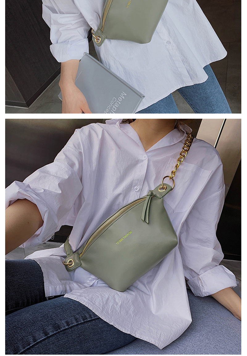 Fashion Green Letter Chain Shoulder Messenger Bag,Shoulder bags