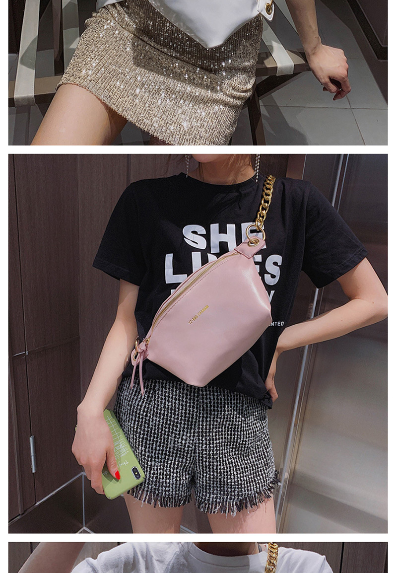 Fashion Pink Letter Chain Shoulder Messenger Bag,Shoulder bags