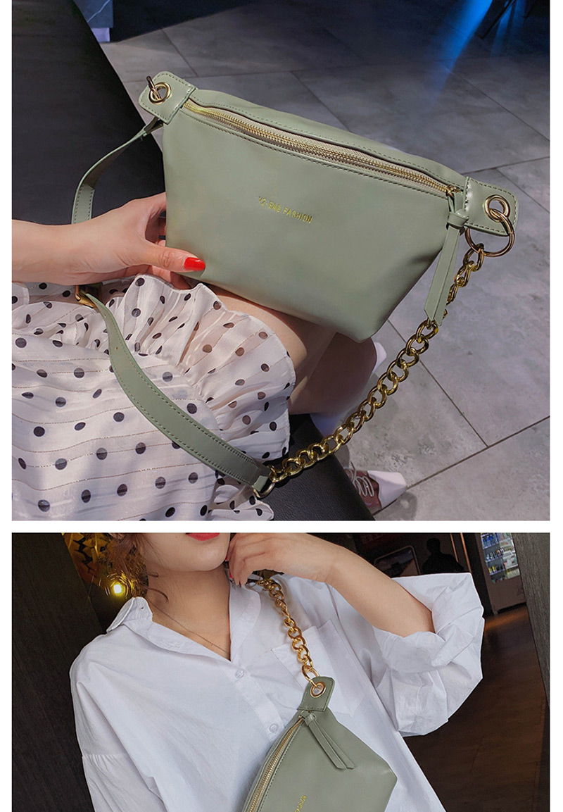 Fashion Creamy-white Letter Chain Shoulder Messenger Bag,Shoulder bags