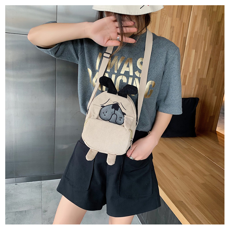 Fashion Khaki Puppy Shoulder Messenger Bag,Shoulder bags
