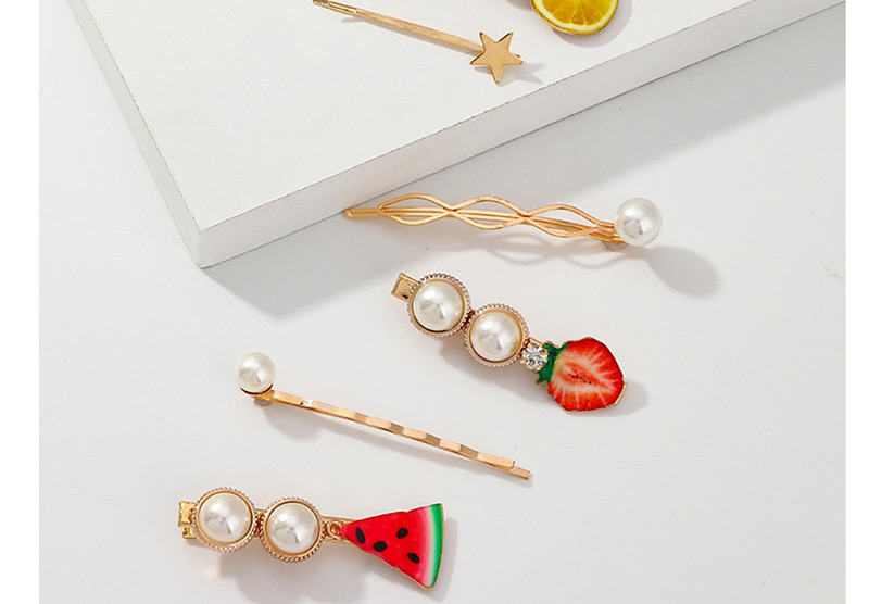 Fashion Strawberry Fruit Hair Clip Combination,Hairpins