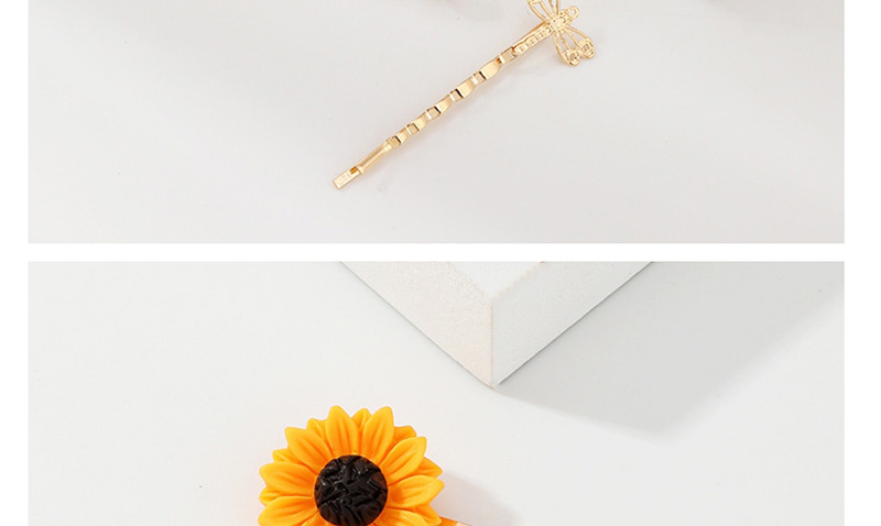 Fashion Gold Sunflower Hair Clip Set,Hairpins