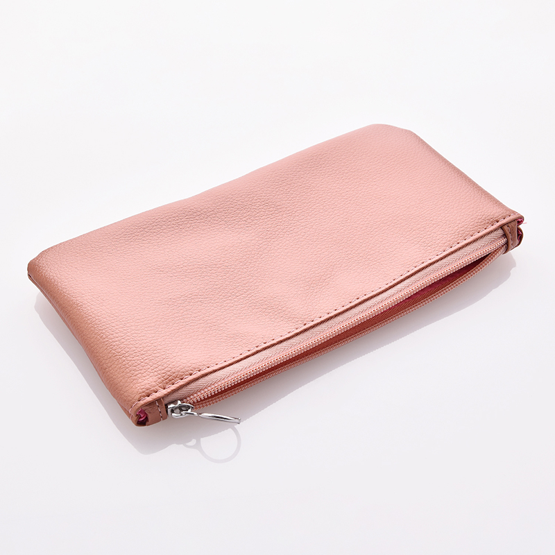 Fashion Pink Leather Bag,Beauty tools
