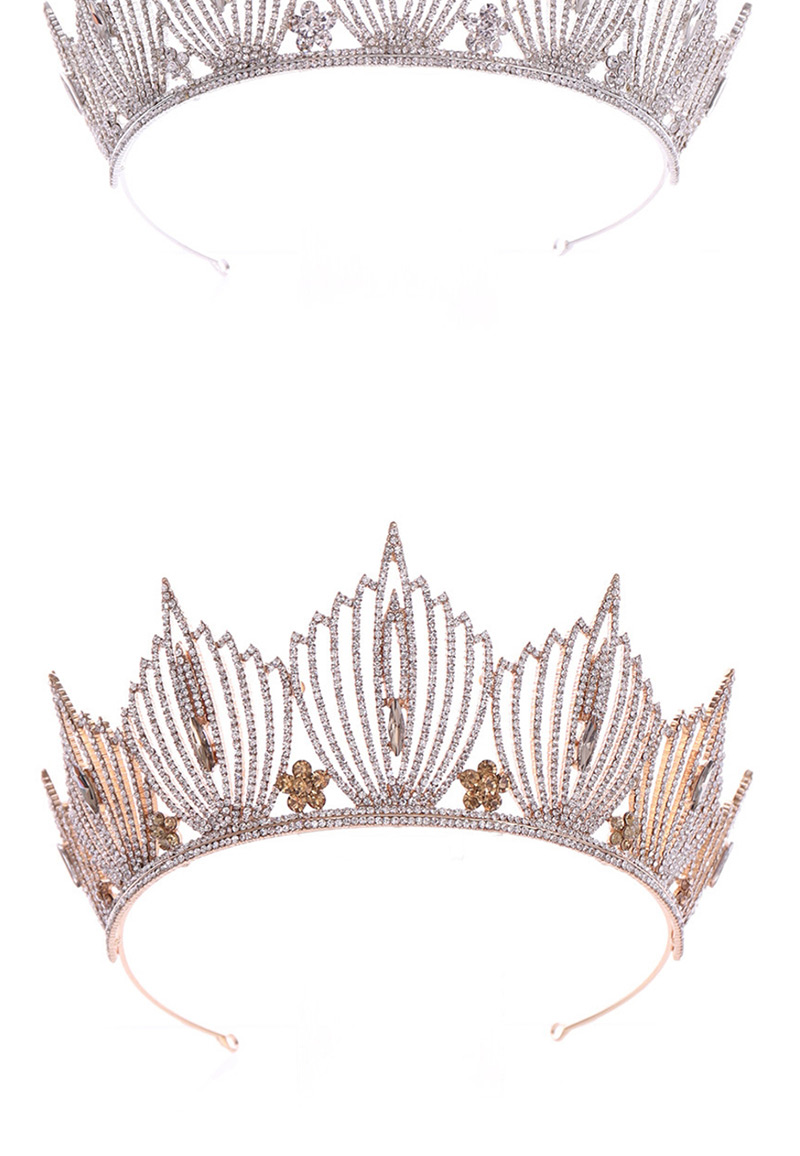 Fashion Gold Crystal Crown,Head Band