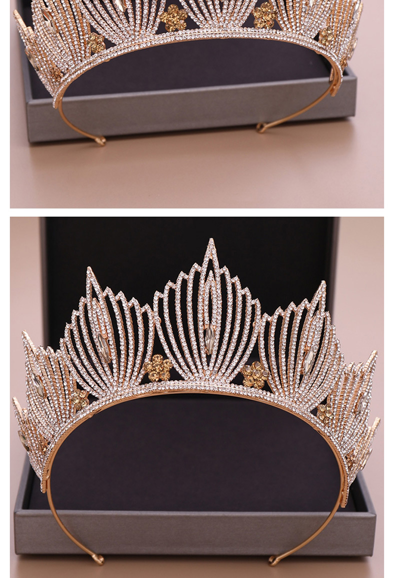 Fashion Gold Crystal Crown,Head Band