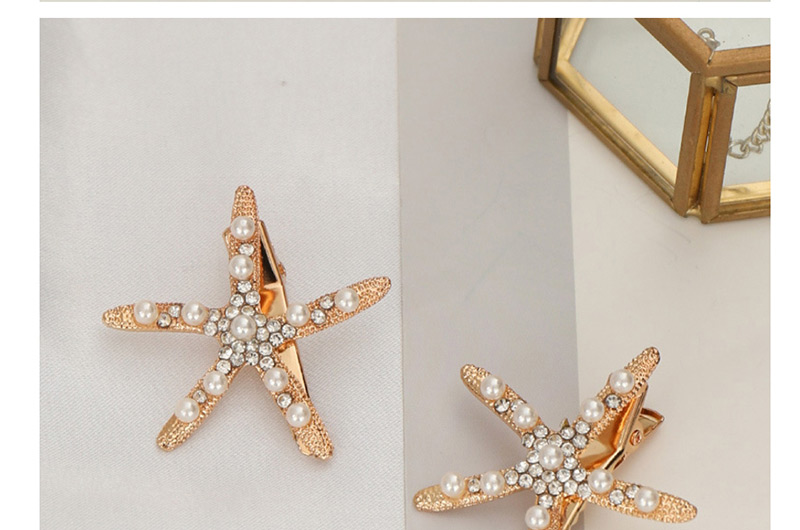 Fashion Gold Starfish Hairpin Hairpin,Hairpins