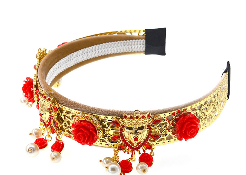 Fashion Red Big Crown Headband,Head Band