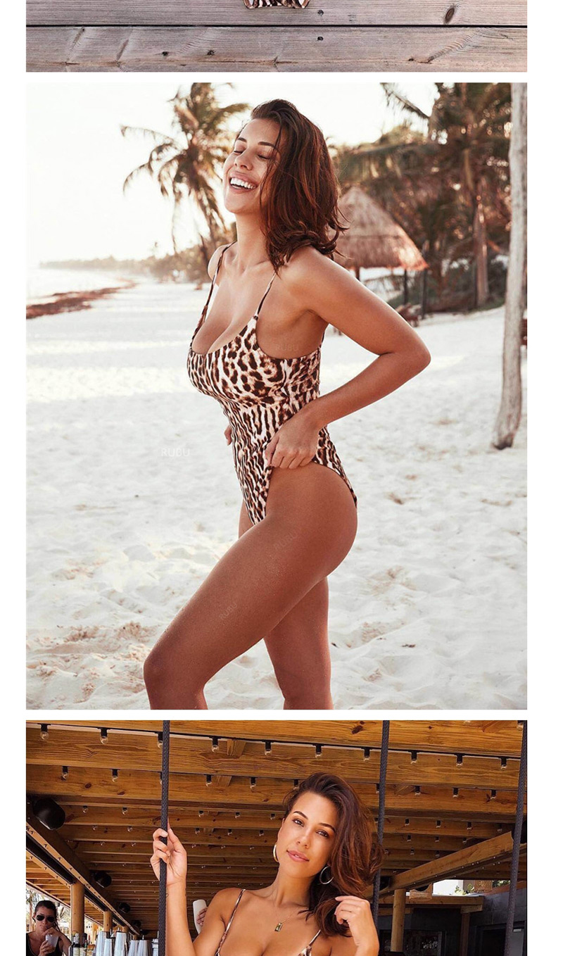 Fashion White Snake Printed One-piece Swimsuit,One Pieces