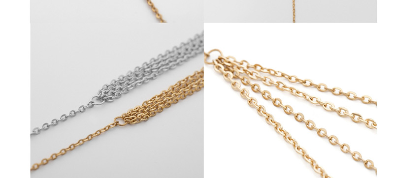 Fashion Gold Single Layer Metal Elastic Chain Thigh Chain,Body Piercing Jewelry