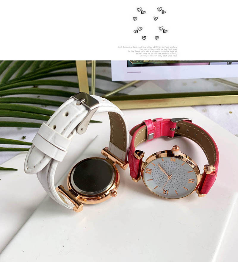 Fashion Red Alloy Pu Electronic Watch,Ladies Watches