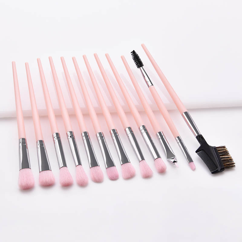 Fashion Pink 12-pack Eye Eyebrow Comb,Beauty tools