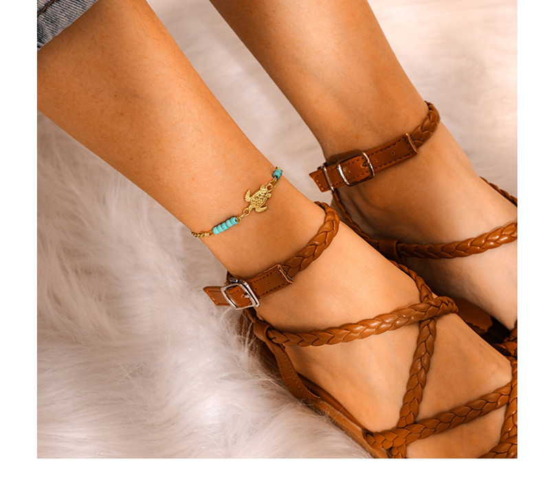 Fashion Gold Mizhu Alloy Turtle Bracelet Anklet,Beaded Bracelet