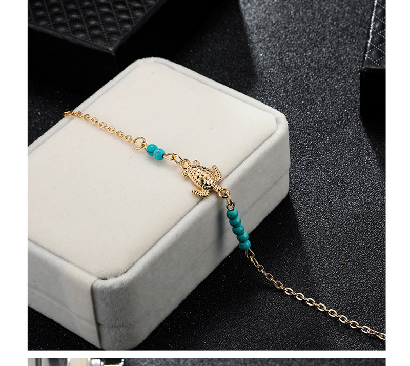 Fashion Gold Mizhu Alloy Turtle Bracelet Anklet,Beaded Bracelet