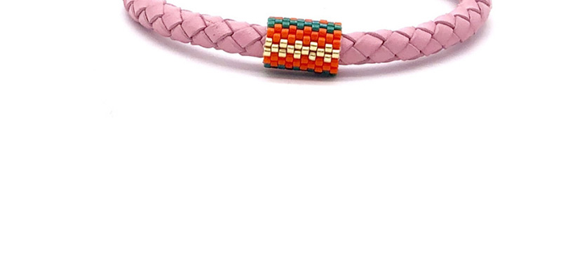 Fashion Color Beizhu Stainless Steel Leather Braided Eye Bracelet,Bracelets