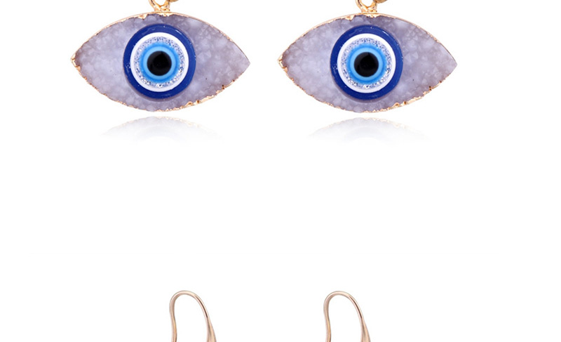 Fashion White Eye Imitation Natural Stone Earrings,Drop Earrings