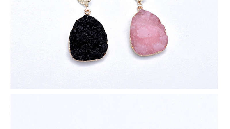 Fashion Pink Imitation Natural Stone Geometric Resin Earrings,Drop Earrings