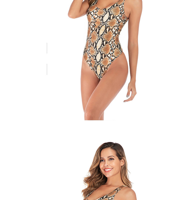Fashion Snake Snake Skin One-piece Swimsuit,One Pieces