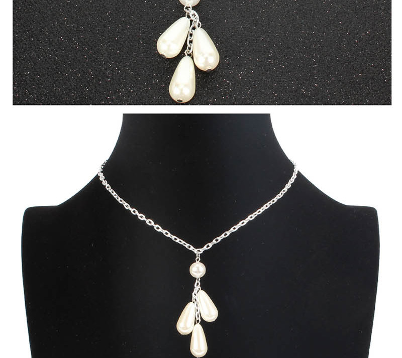 Fashion White K Pearl Drop Necklace,Pendants