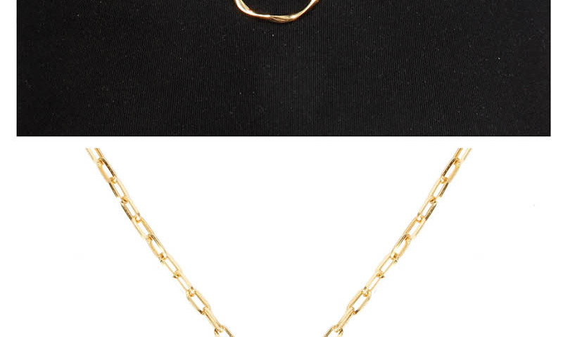 Fashion Gold Circle Alloy Necklace,Pendants