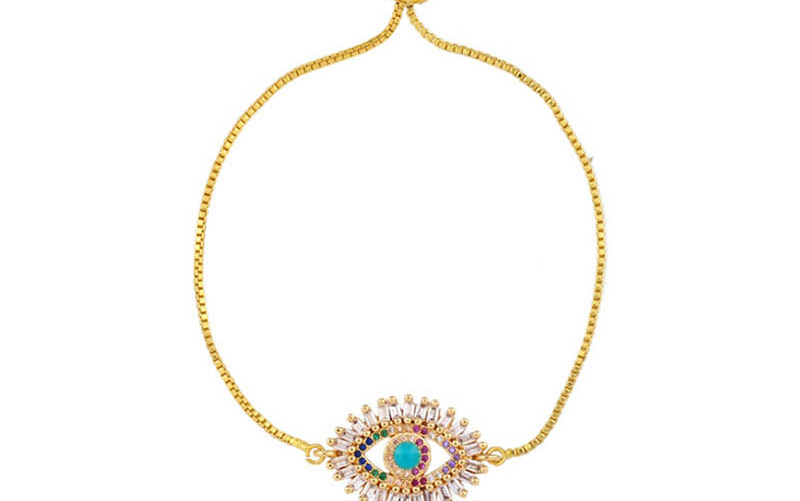 Fashion Gold Zircon Crystal Pulling Bracelet,Bracelets