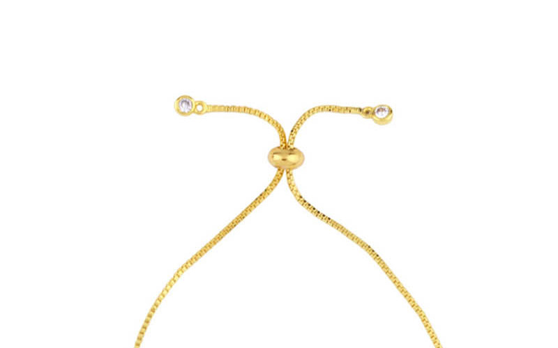 Fashion Gold Zircon Crystal Pulling Bracelet,Bracelets