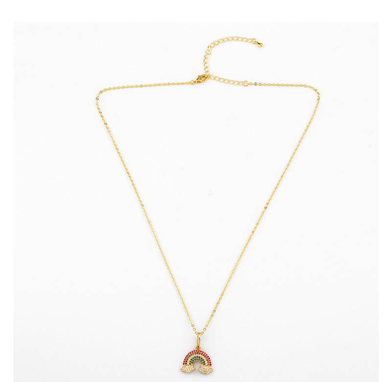 Fashion Rainbow Bracelet Silver Zircon Necklace,Necklaces