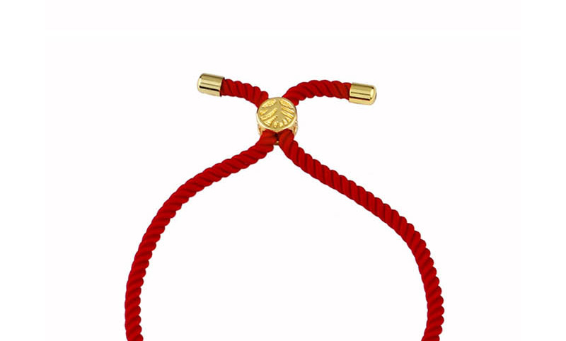Fashion Red Rope Milky White Love Adjustable Drawstring Bracelet,Fashion Bracelets