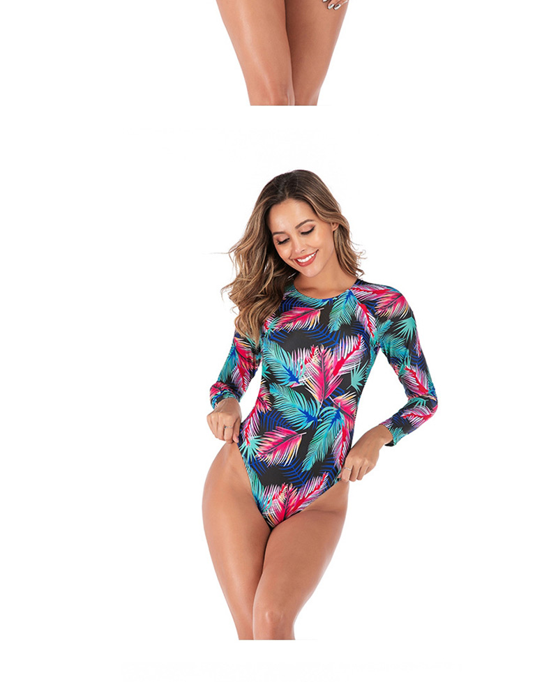 Fashion Color Open Back One-piece Swimsuit,One Pieces