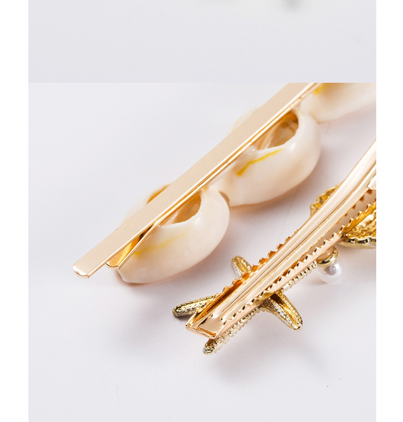 Fashion Gold Shell Hair Clip 3 Piece Set,Hairpins