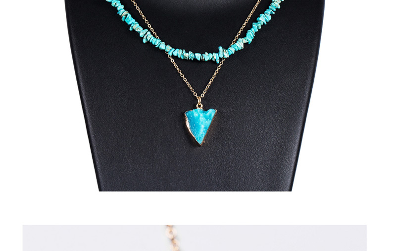 Fashion Song Shiqing Multi-layer Turquoise Necklace,Multi Strand Necklaces