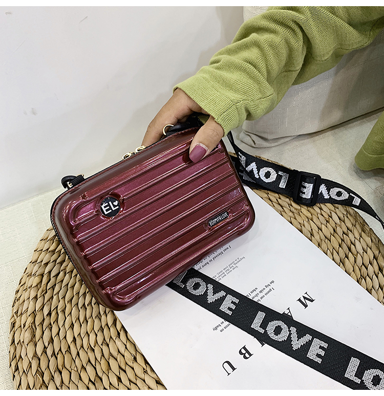 Fashion Red Wine Messenger Bag With Zipper,Handbags
