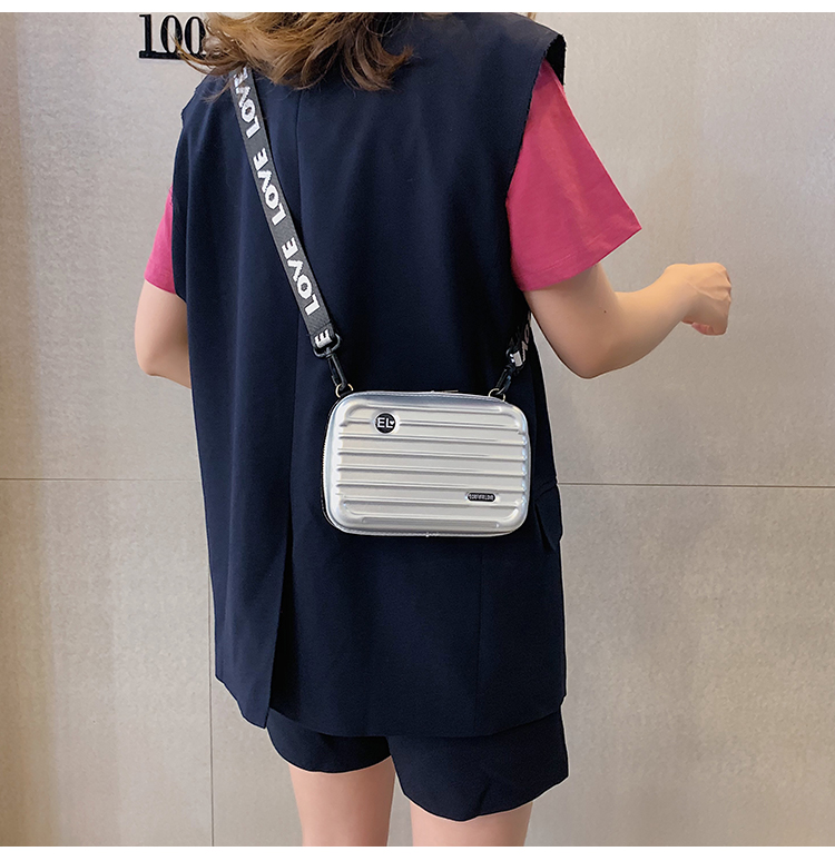 Fashion Blue Messenger Bag With Zipper,Handbags