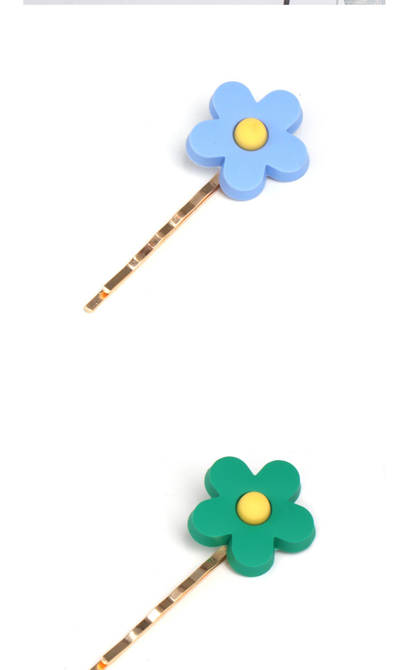 Fashion Green Small Flower Hair Clip,Hairpins