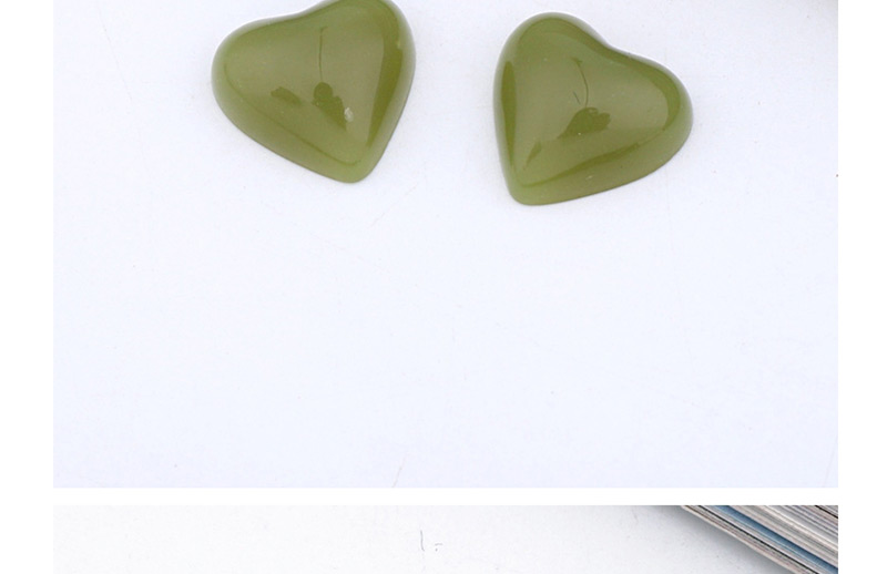 Fashion Pink (one Sold) Love Resin Imitation Natural Stone Earrings,Jewelry Packaging & Displays