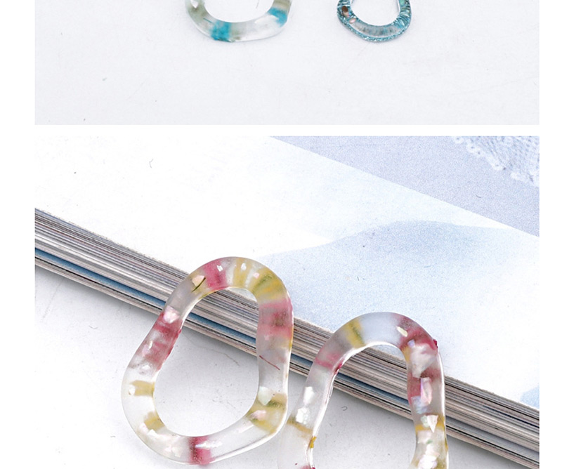 Fashion Transparent Color Scrub Irregular Transparent Resin Imitation Natural Stone Fittings,Jewelry Packaging & Displays