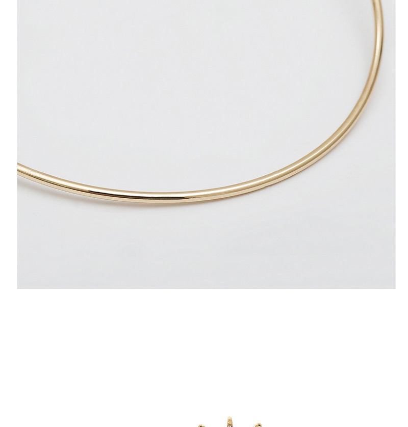 Fashion Gold Adjustable Inlaid Zircon Sun Moon Bracelet,Fashion Bangles