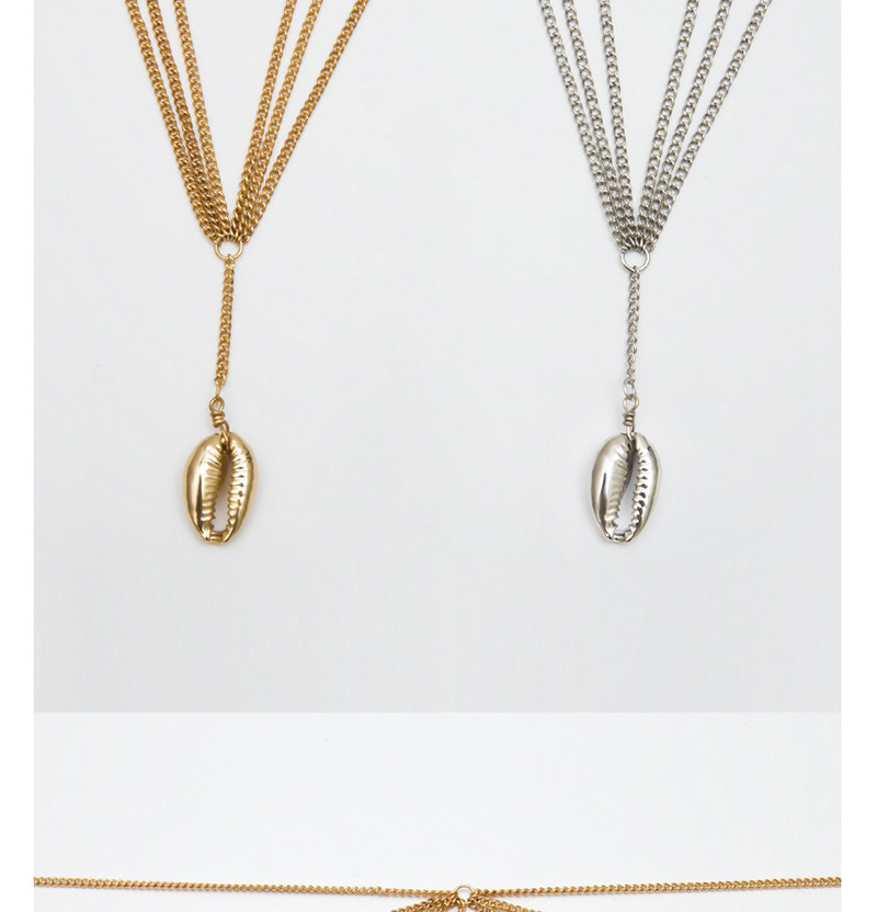 Fashion White K Fringed Shell U-shaped Waist Chain,Body Piercing Jewelry