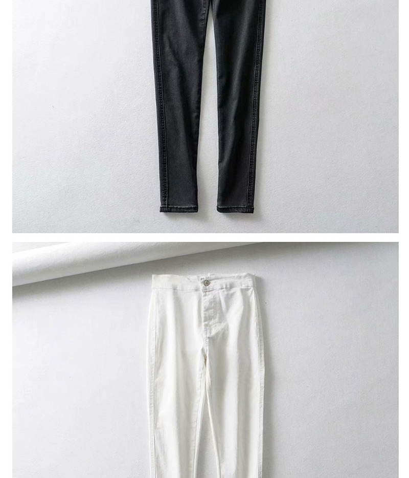 Fashion Gray Washed Jeans,Denim
