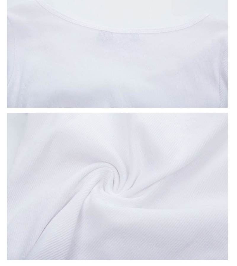 Fashion White Large V-neck Short T-shirt,Hair Crown