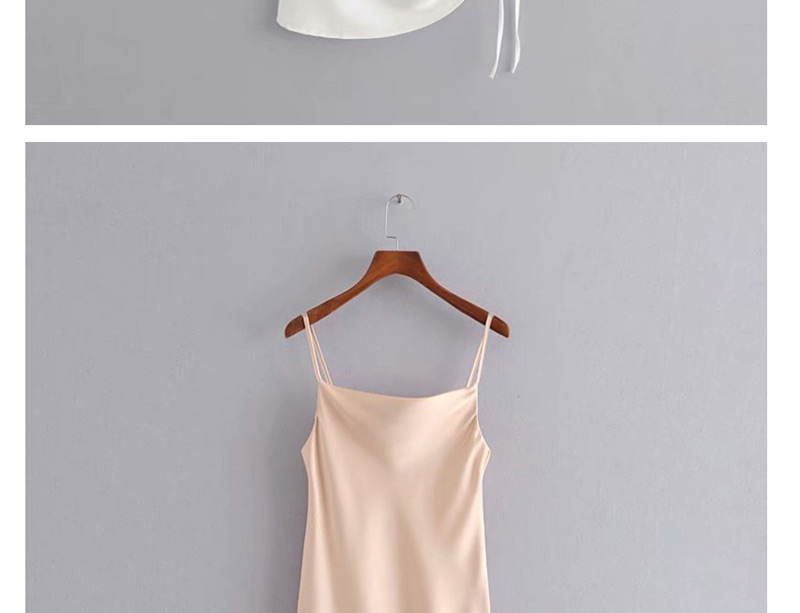 Fashion Pink Drawstring Harness Dress,Long Dress