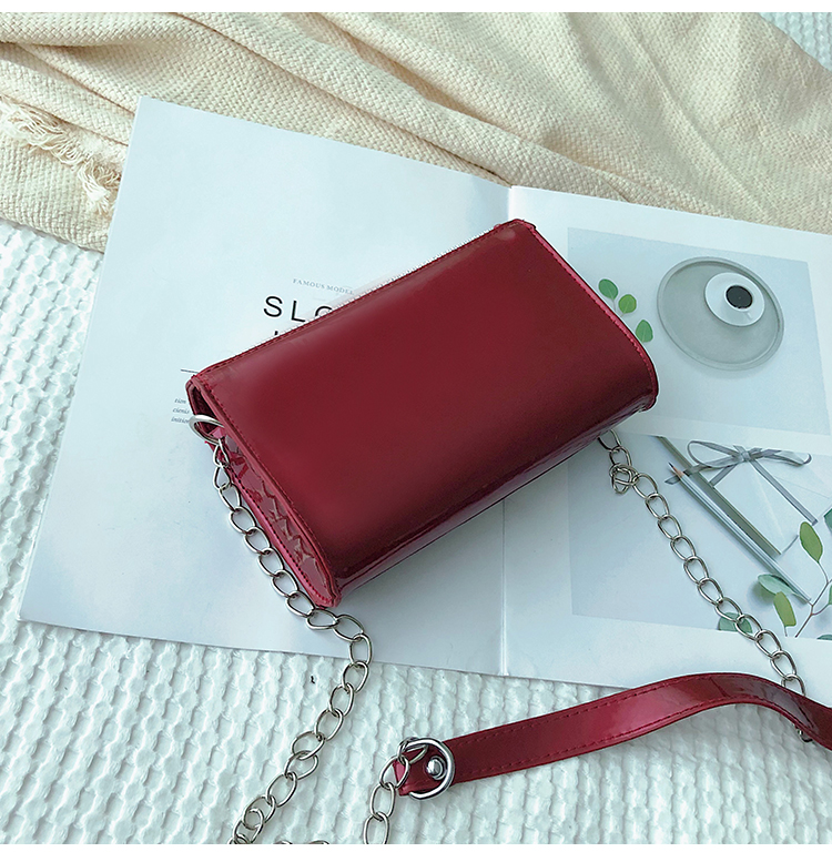Fashion Red Diamond Chain Shoulder Messenger Bag,Shoulder bags