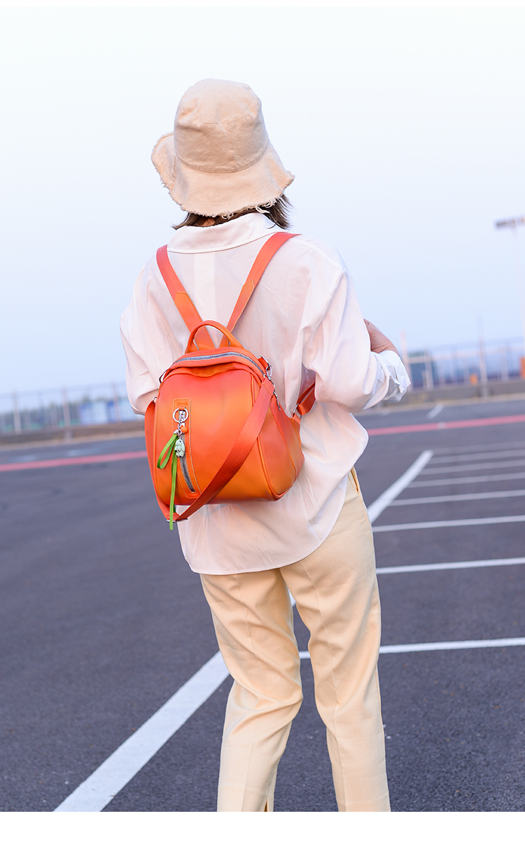 Fashion Pink Soft Leather Backpack,Backpack