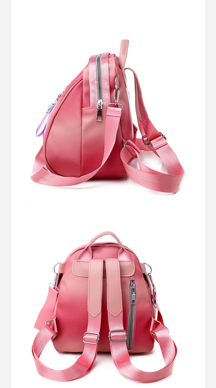 Fashion Pink Soft Leather Backpack,Backpack