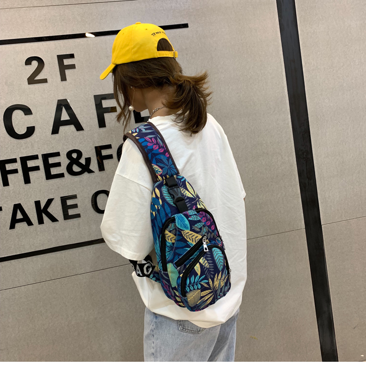 Fashion Yellow Leaf Print Shoulder Crossbody Bag,Shoulder bags
