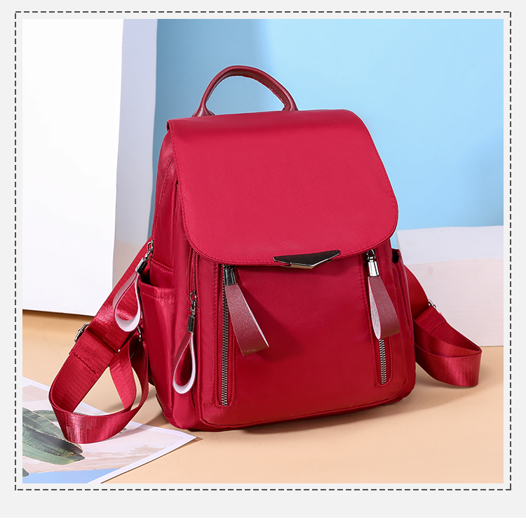 Fashion Red Oxford Bracket Backpack,Backpack