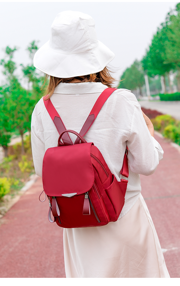 Fashion Red Oxford Bracket Backpack,Backpack