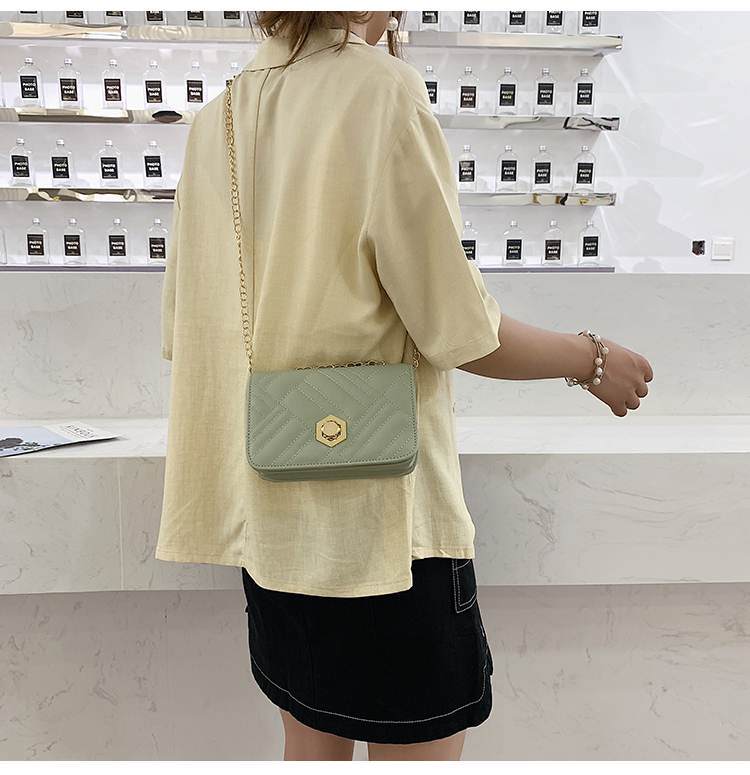 Fashion Green Embroidery Chain Chain Messenger Bag,Shoulder bags