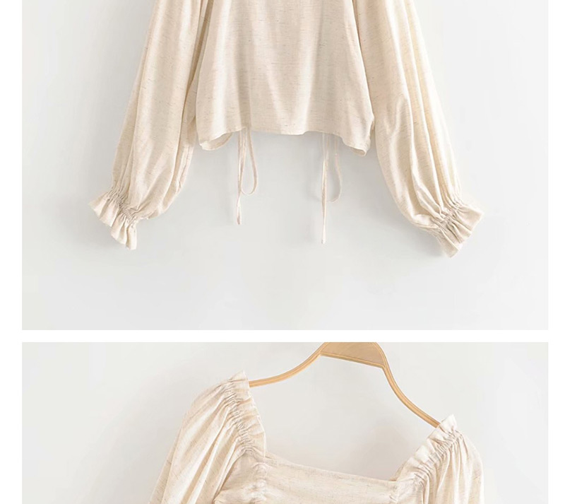 Fashion Color One-shoulder Pleated Shirt,Blouses
